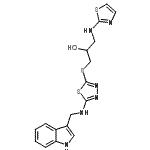 CAS#: 86717-13-7， 1-({5-[(1H-Indol-3-ylmethyl)amino]-1,3,4-thiadiazol-2-yl}sulfanyl)-3-(1,3-thiazol-2-ylamino)-2-propanol