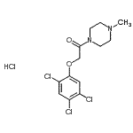 CAS#: 86746-03-4， 1-(4-Methyl-1-piperazinyl)-2-(2,4,5-trichlorophenoxy)ethanone hydrochloride (1:1)