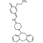 CAS#: 86759-00-4， (4E)-4-({[4-(10,11-Dihydrodibenzo[b,f]thiepin-10-yl)-1-piperazinyl]amino}methylene)-2-ethoxy-2,5-cyclohexadien-1-one