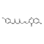 CAS#: 86816-93-5， N<sup>2</sup>-[(6-Bromo-4-oxo-3(4H)-quinazolinyl)methyl]-N-[(4-chlorophenyl)carbamoyl]glycinamide