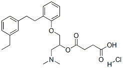 CAS#: 86819-20-7， 4-[1-Dimethylamino-3-[2-[2-(3-Ethylphenyl)Ethyl]Phenoxy]Propan-2-Yl]Oxy-4-Oxo-Butanoic Acid Hydrochloride