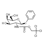 CAS 登录号：868230-98-2， 苯基2-脱氧-1-硫代-2-{[(2,2,2-三氯乙氧基)羰基]氨基}-alpha-L-阿洛吡喃糖苷