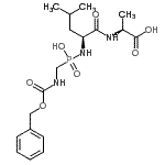 CAS#: 86835-16-7， N-[({[(Benzyloxy)carbonyl]amino}methyl)(hydroxy)phosphoryl]-L-leucyl-L-alanine