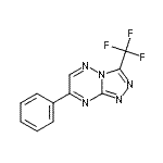 CAS#: 86869-99-0， 7-Phenyl-3-(trifluoromethyl)[1,2,4]triazolo[4,3-b][1,2,4]triazine