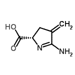 CAS#: 869305-94-2， (2S)-5-Amino-4-methylene-3,4-dihydro-2H-pyrrole-2-carboxylic acid