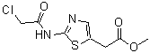 结构式 CAS# 869951-10-0, {2-[(氯乙酰基)氨基]-1,3-噻唑-5-基}乙酸甲酯