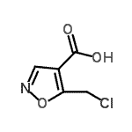 结构式 CAS# 870704-27-1, 5-(氯甲基)-1,2-恶唑-4-羧酸