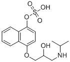 CAS 登录号：87075-33-0， (+/-)-4羟基普萘洛尔硫酸盐