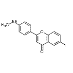 CAS#: 871101-30-3， 6-Iodo-2-[4-(methylamino)phenyl]-4H-chromen-4-one
