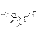 CAS#: 87139-37-5， (5R,6R)-3-[(R)-(2-Acetamidoethyl)sulfinyl]-7-oxo-6-[2-(sulfooxy)-2-propanyl]-1-azabicyclo[3.2.0]hept-2-ene-2-carboxylic acid