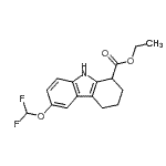 CAS#: 871586-76-4， Ethyl 6-(difluoromethoxy)-2,3,4,9-tetrahydro-1H-carbazole-1-carboxylate
