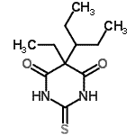 CAS 登录号：87171-21-9， 5-乙基-5-(3-戊烷基)-2-硫代二氢-4,6(1H,5H)-嘧啶二酮