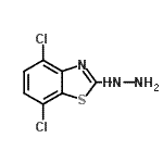 结构式 CAS# 872696-06-5, 4,7-二氯-2-肼基-1,3-苯并噻唑