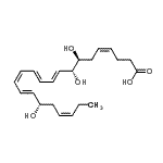 CAS#: 872993-05-0， (4Z,7S,8R,9E,11E,13Z,15E,17S,19Z)-7,8,17-Trihydroxy-4,9,11,13,15,19-docosahexaenoic acid