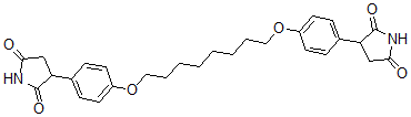 CAS#: 87367-96-2， 3-[4-[8-[4-(2,5-Dioxopyrrolidin-3-Yl)Phenoxy]Octoxy]Phenyl]Pyrrolidine-2,5-Dione