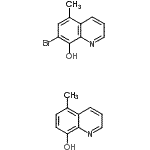 CAS#: 87453-65-4， 5-Methyl-8-quinolinol - 7-bromo-5-methyl-8-quinolinol (1:1)