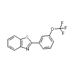 CAS 登录号：874739-16-9， 2-[3-(三氟甲氧基)苯基]-1,3-苯并噻唑