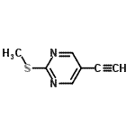CAS#: 87573-81-7， 5-Ethynyl-2-(methylsulfanyl)pyrimidine