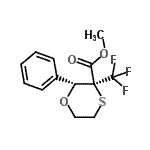 CAS#: 876156-53-5， Methyl (2R,3S)-2-phenyl-3-(trifluoromethyl)-1,4-oxathiane-3-carboxylate