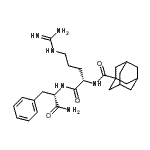 CAS#: 876310-60-0， N<sup>2</sup>-(Adamantan-1-ylcarbonyl)-L-arginyl-L-phenylalaninamide
