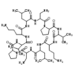 CAS#: 87647-91-4， Cyclo(3-aminoalanylprolylvalylornithylleucyl-3-aminoalanylprolylvalylornithylleucyl)