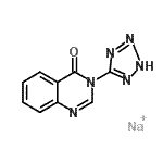 CAS#: 87693-14-9， 3-(2H-tetrazol-5-yl)-4(3H)-Quinazolinone sodium salt (1:1)