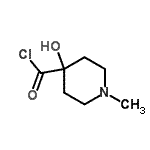 CAS#: 87752-57-6， 4-Hydroxy-1-methyl-4-piperidinecarbonyl chloride