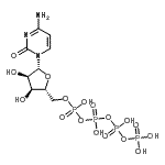 CAS#: 87980-19-6， 5'-O-{Hydroxy[(hydroxy{[hydroxy(phosphonooxy)phosphoryl]oxy}phosphoryl)oxy]phosphoryl}cytidine