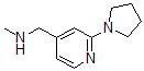 CAS 登录号：879896-59-0， N-甲基-2-(1-吡咯烷基)-4-吡啶甲胺