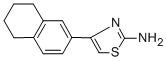 结构式 CAS# 87999-04-0, 4-(5,6,7,8-四氢-萘-2-基)-噻唑-2-基胺