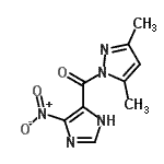 CAS#: 88017-05-4， (3,5-Dimethyl-1H-pyrazol-1-yl)(5-nitro-1H-imidazol-4-yl)methanone