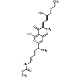 CAS 登录号：88192-99-8， 甲基[(1E,5R)-5-{5-[(2E,4E)-2,5-二甲基-2,4-壬二烯酰基]-6-羟基-4-氧代-4H-吡喃-2-基}-1-己烯-1-基]氨基甲酸酯