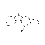 CAS 登录号：88203-17-2， 4-氯-2-(氯甲基)-5,6,7,8-四氢[1]苯并噻吩并[2,3-d]嘧啶