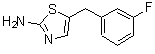 结构式 CAS# 884497-40-9, 5-(3-氟苄基)-1,3-噻唑-2-胺
