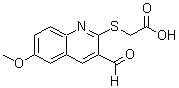 CAS#: 884497-65-8， [(3-Formyl-6-methoxy-2-quinolinyl)sulfanyl]acetic acid