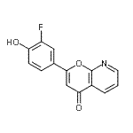 CAS 登录号：884500-75-8， 2-(3-氟-4-羟基苯基)-4H-吡喃并[2,3-b]吡啶-4-酮