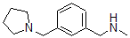 结构式 CAS# 884507-46-4, N-甲基-3-(1-吡咯烷基甲基)-苯甲胺