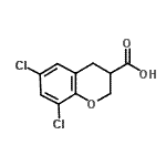 CAS 登录号：885271-47-6， 6,8-二氯-3-色满羧酸