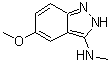 CAS 登录号：885271-81-8， 5-甲氧基-N-甲基-2H-吲唑-3-胺
