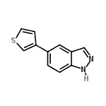 CAS 登录号：885272-41-3， 5-(3-噻吩基)-1H-吲唑