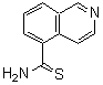 结构式 CAS# 885272-56-0, 5-异喹啉硫代甲酰胺