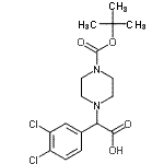 CAS#: 885274-60-2， (3,4-Dichlorophenyl)(4-{[(2-methyl-2-propanyl)oxy]carbonyl}-1-piperazinyl)acetic acid