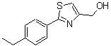 CAS#: 885280-43-3， [2-(4-ethylphenyl)thiazol-4-yl]methanol