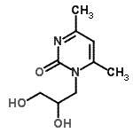 CAS#: 88544-94-9， 1-(2,3-Dihydroxypropyl)-4,6-dimethyl-2(1H)-pyrimidinone