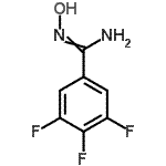 结构式 CAS# 885954-61-0, 3,4,5-三氟-N'-羟基苯甲脒