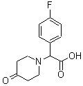 CAS 登录号：886363-63-9， (4-氟苯基)(4-氧代-1-哌啶基)乙酸