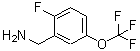 结构式 CAS# 886498-13-1, 1-[2-氟-5-(三氟甲氧基)苯基]甲胺