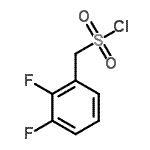 structure of CAS# 886498-49-3, (2,3-Difluorophenyl)methanesulfonyl chloride;(2,3-Difluorophenyl)methanesulphonyl chloride;[(2,3-difluorophenyl)methyl]chlorosulfone;2,3-Difluorobenzylsulfonyl chloride