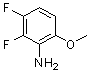 结构式 CAS# 886501-51-5, 2,3-二氟-6-甲氧基苯胺