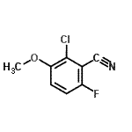 结构式 CAS# 886761-59-7, 2-氯-6-氟-3-甲氧基苯甲腈